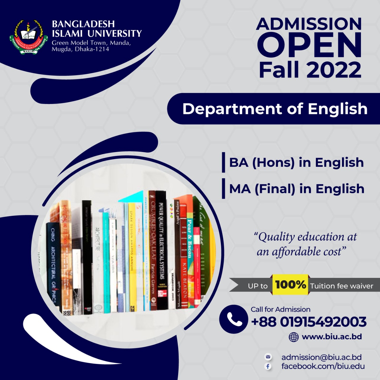 Bangladesh Islami University | Admission Open Fall 2022