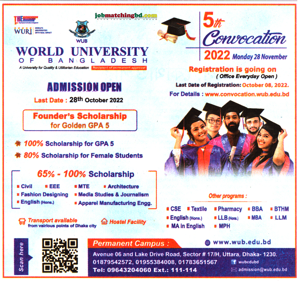 World University Of Bangladesh | Admission Open 2022