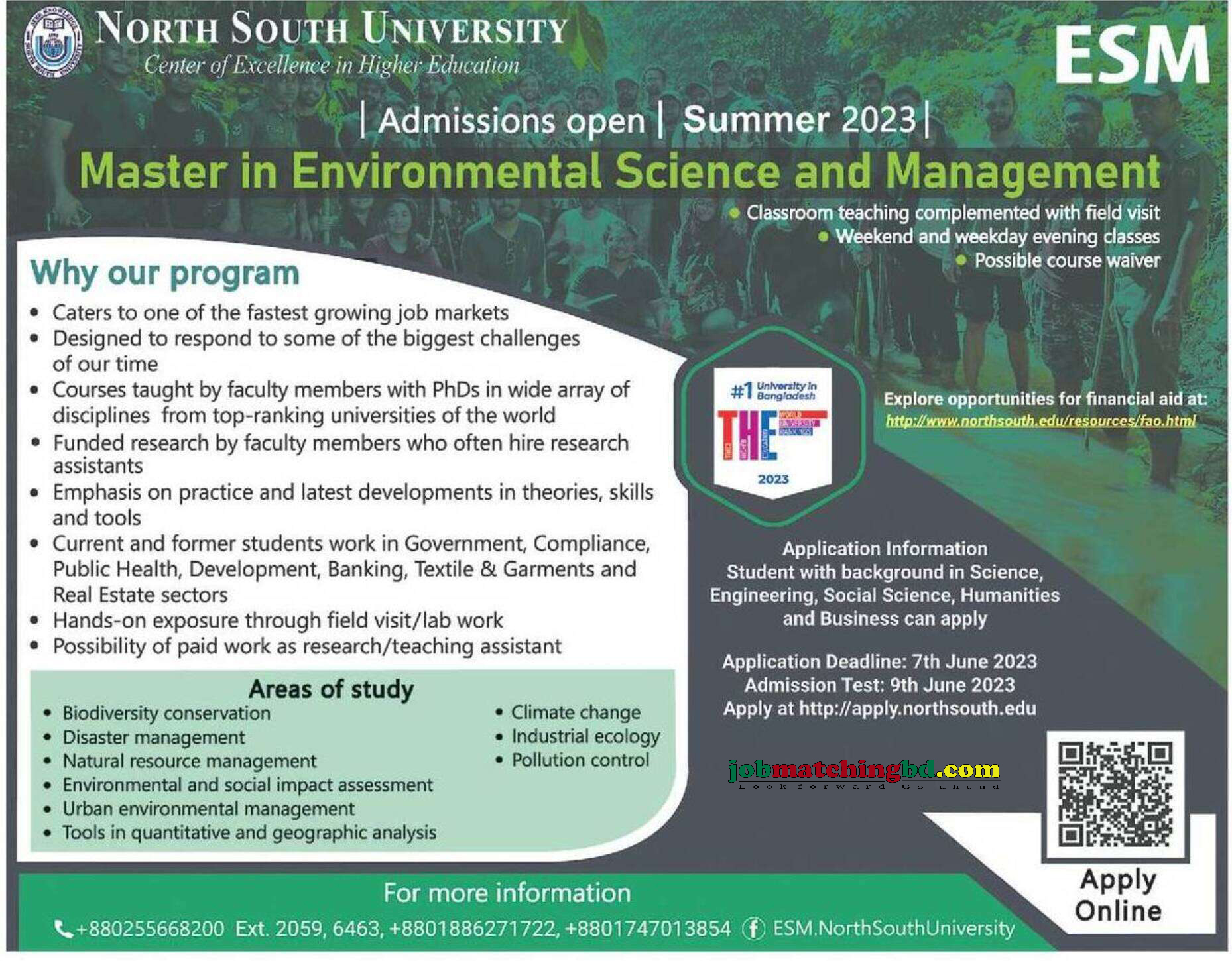 North South University - Admission Notice