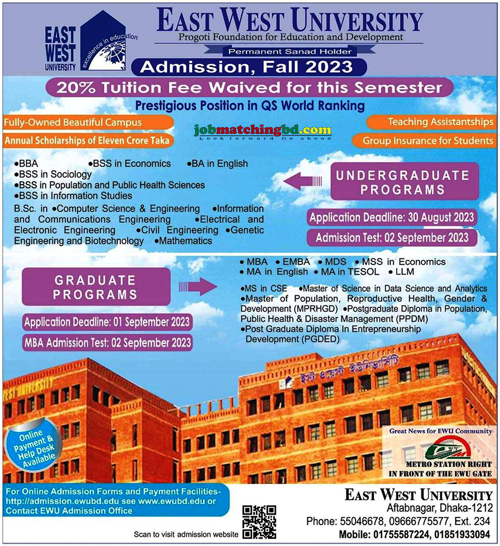 East West University Admission 