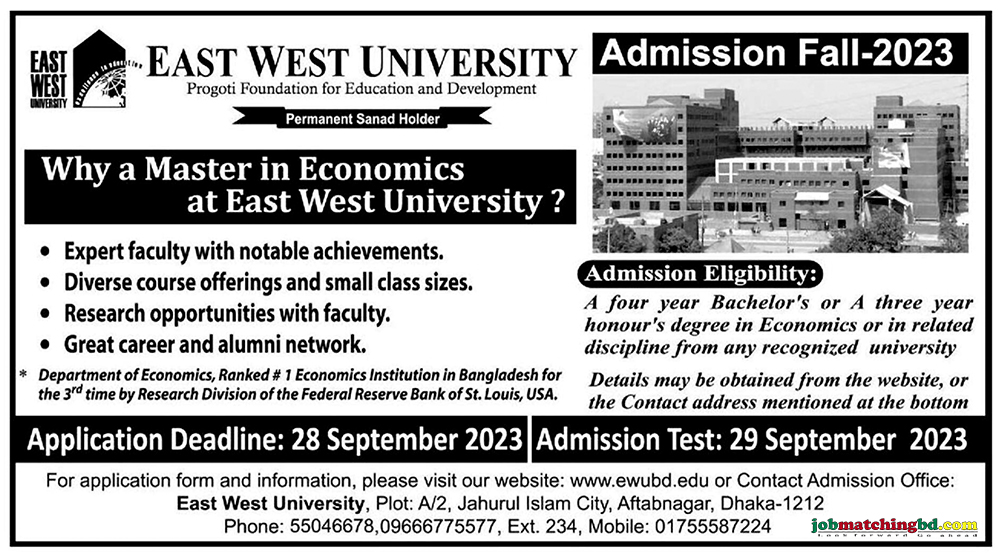 East West University Admission 