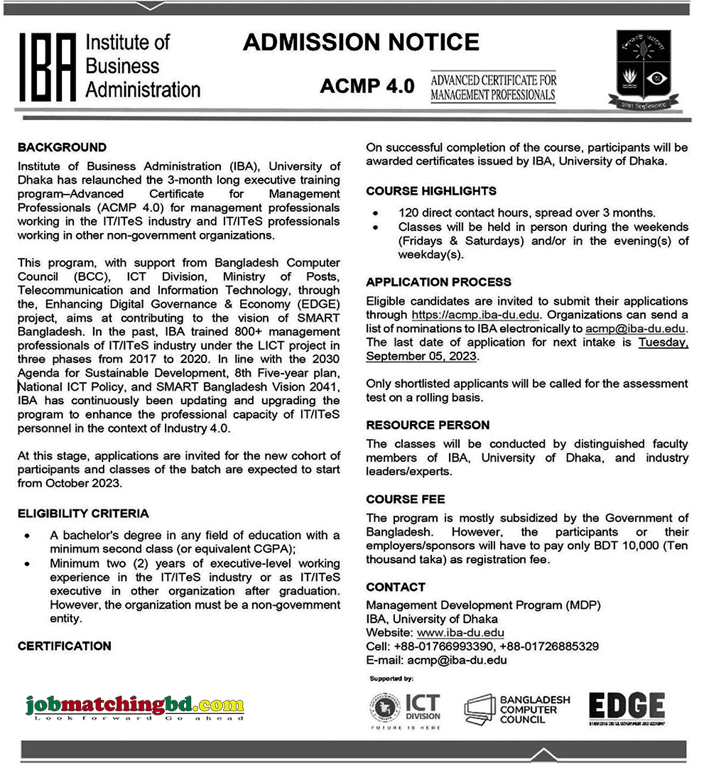 University of Dhaka Admission