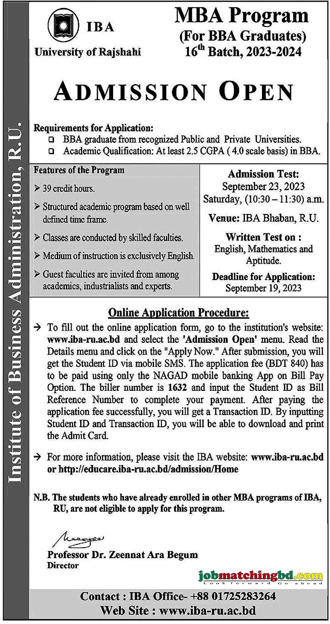 University of Rajshahi Admission