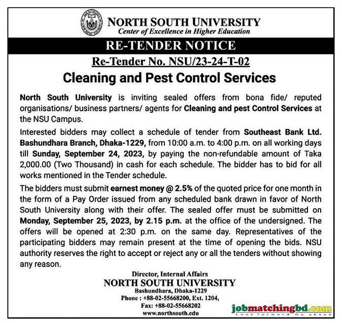North South University Tender