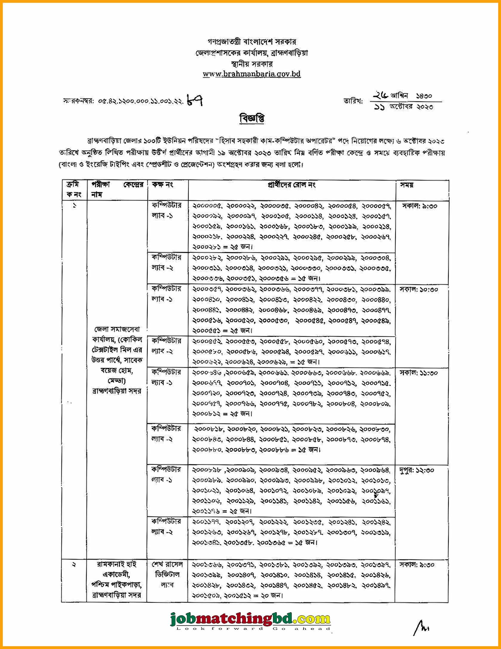 জেলা প্রশাসকের কার্যালয়