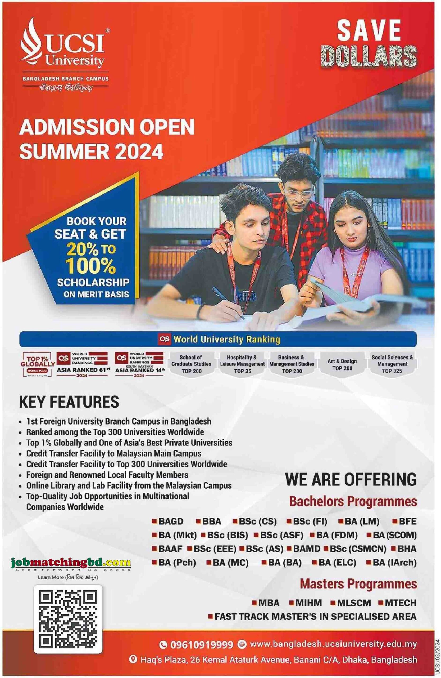 UCSI University Admission 2024