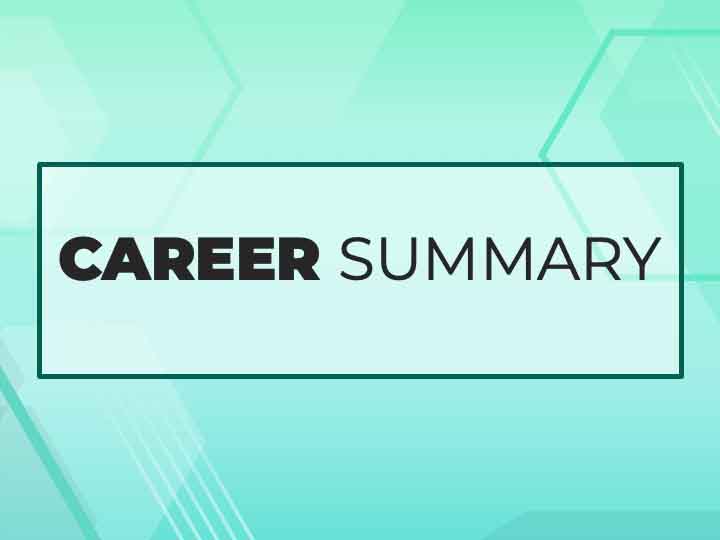 ক্যারিয়ার সামারি লেখার নিয়ম