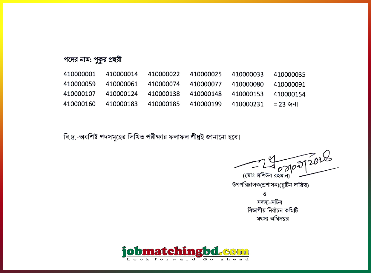 Department of Fisheries