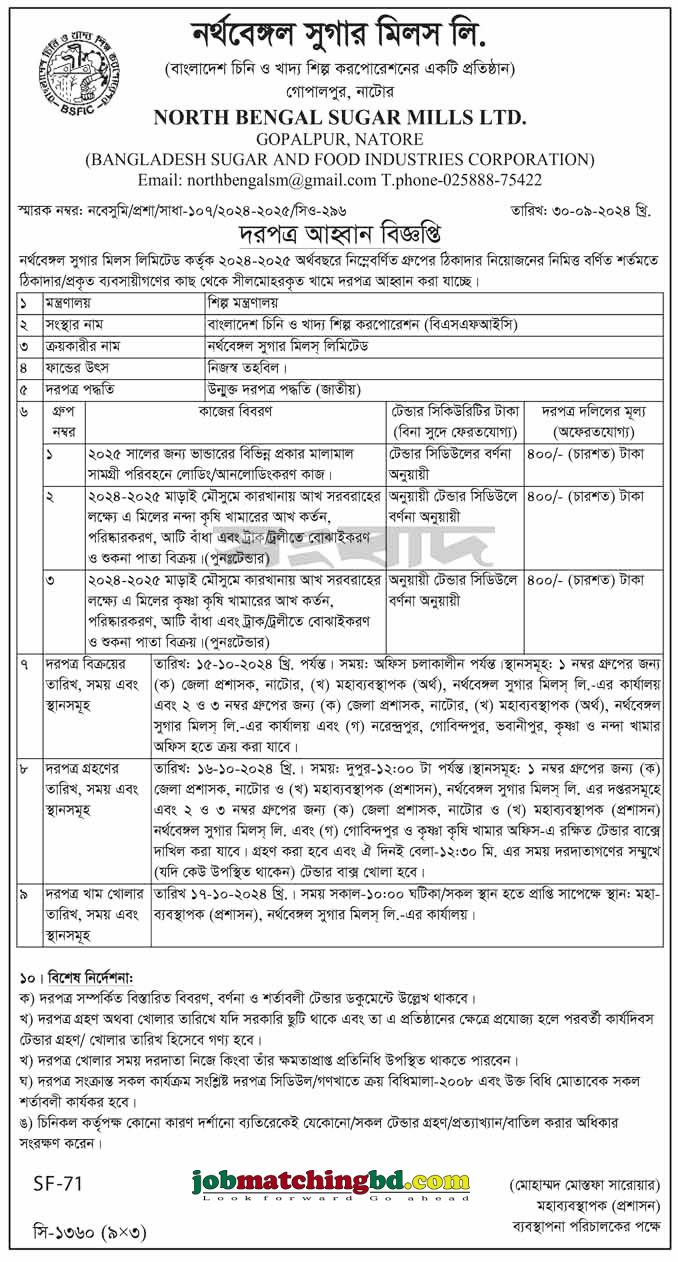 North Bengal Sugar Mills LTD