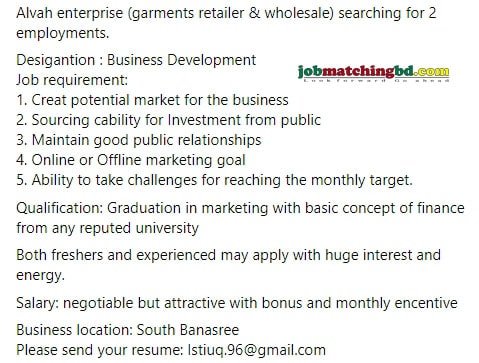 Business Development Job Circular 2024