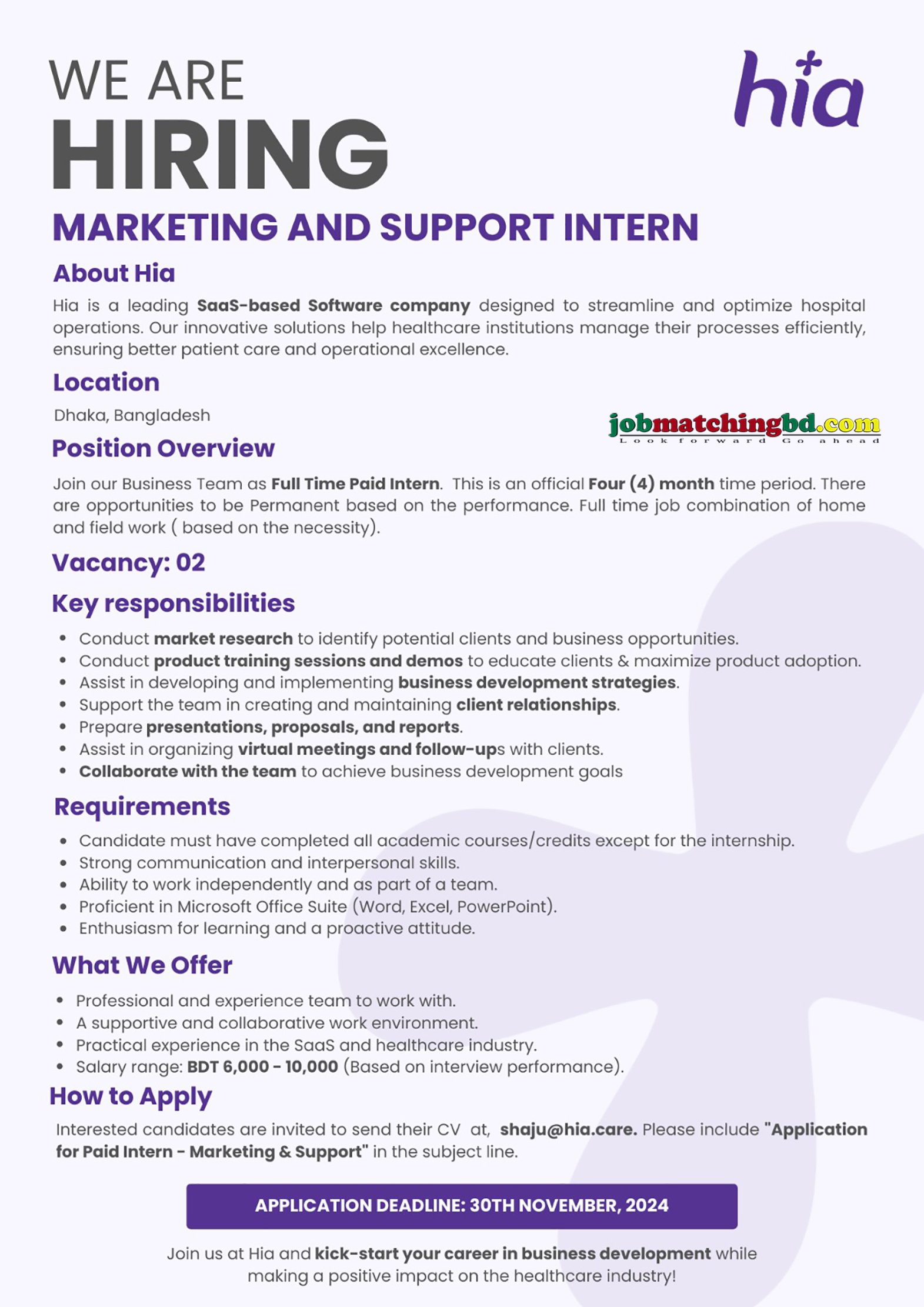Marketing Internship