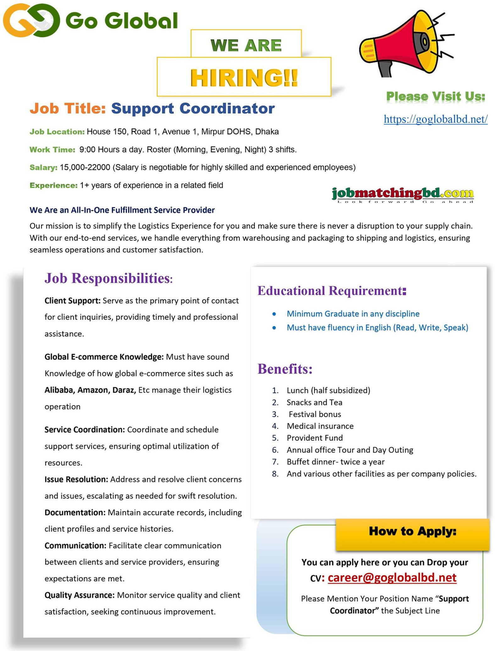 Customer Support Job