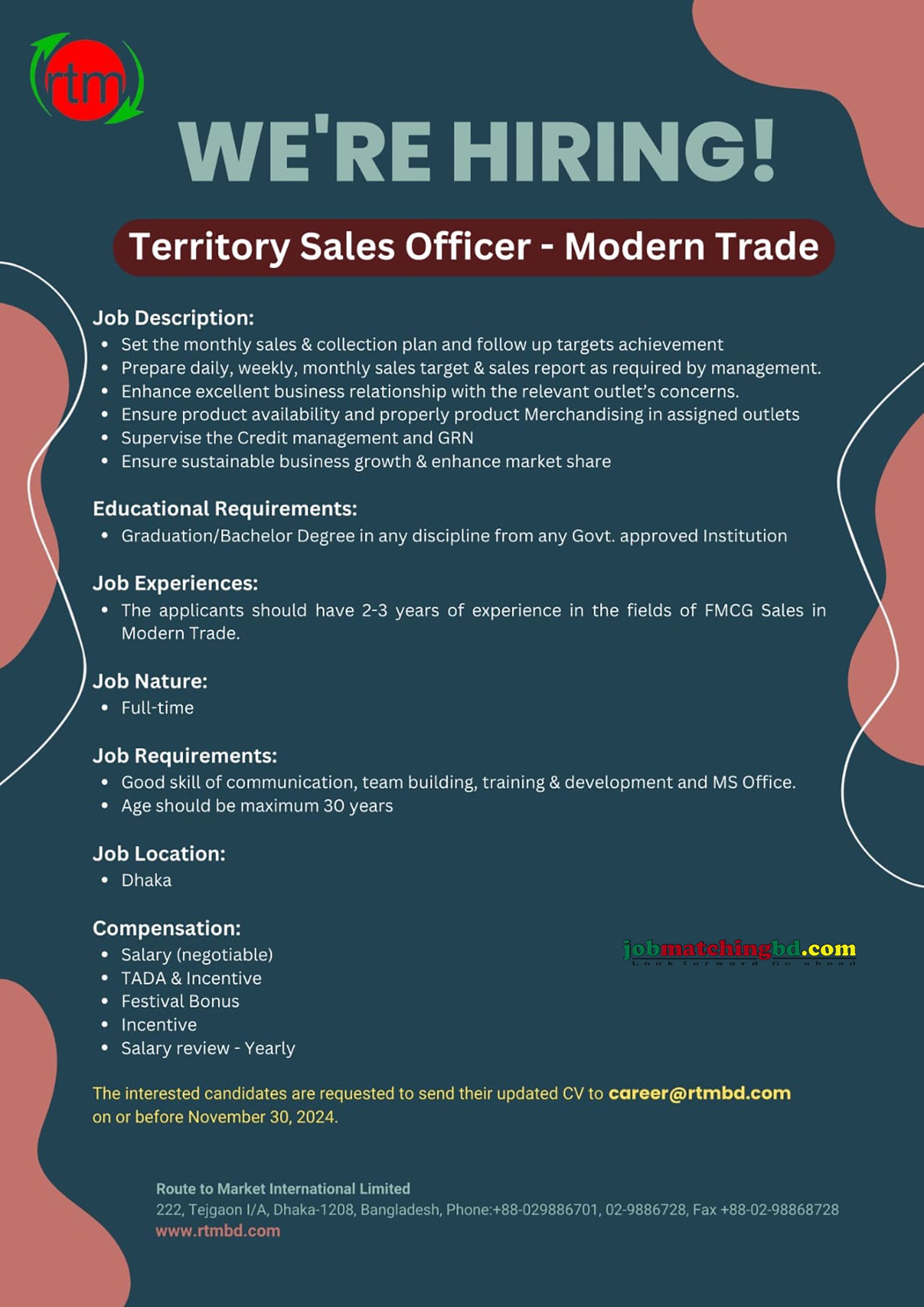 Territory Sales Officer