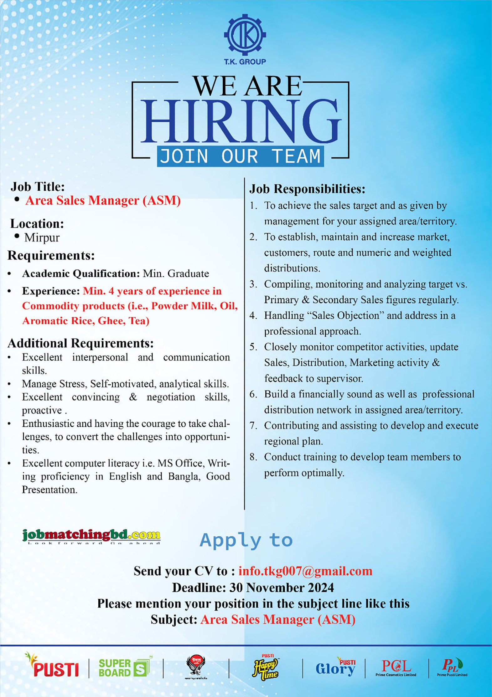 Area Sales Manager