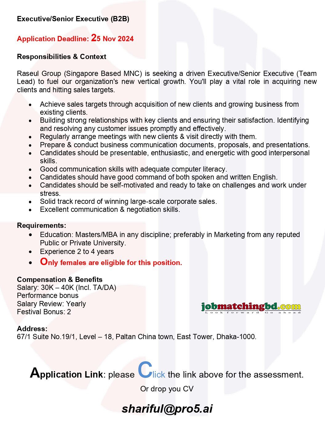 Senior Executive