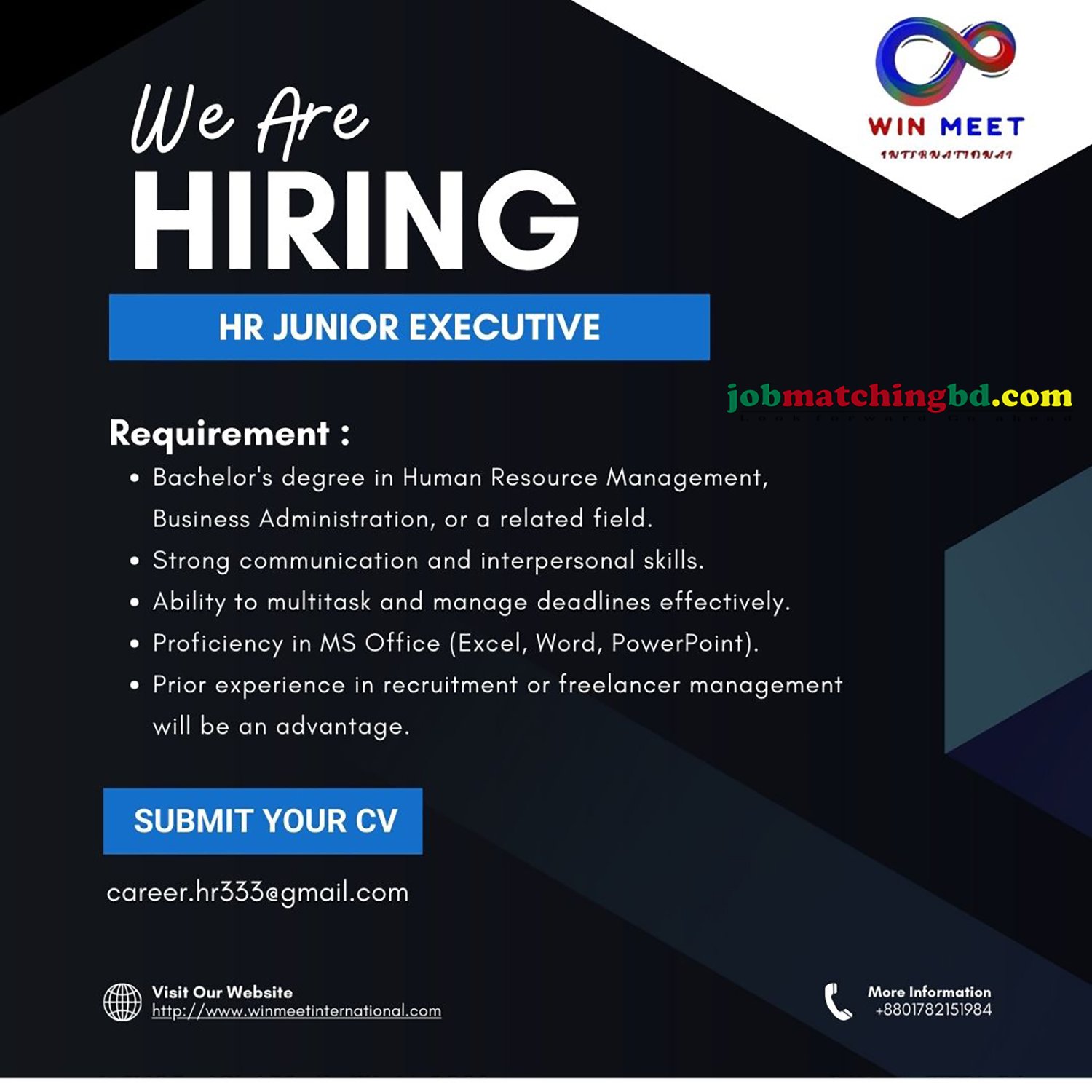 HR Jobs in Dhaka