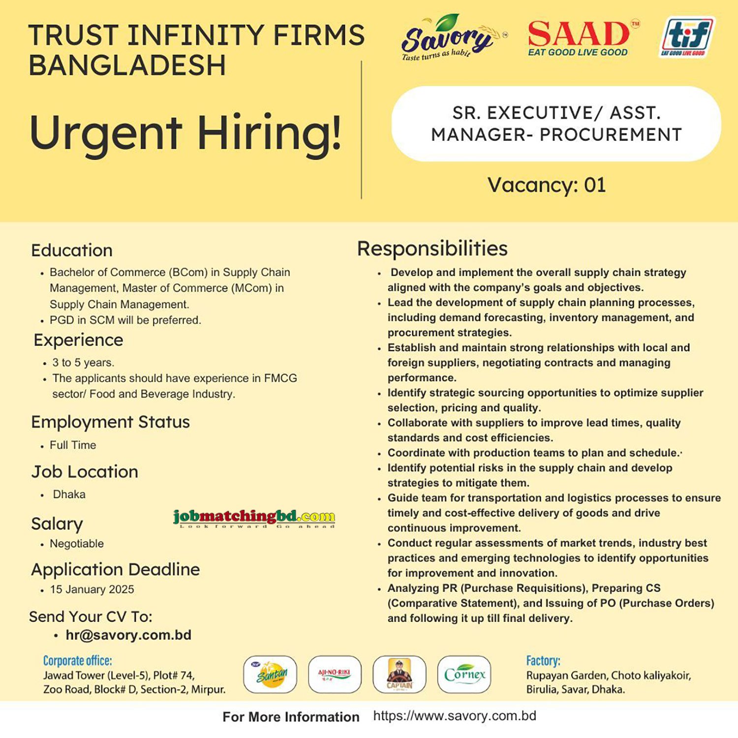 Procurement and Supply Chain Jobs