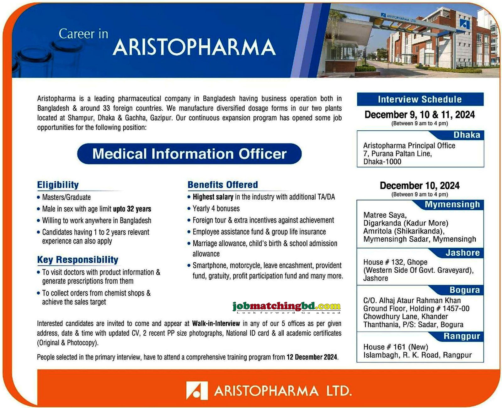 Pharma Job in BD