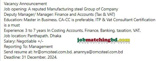 Accounting and Finance Jobs 2024