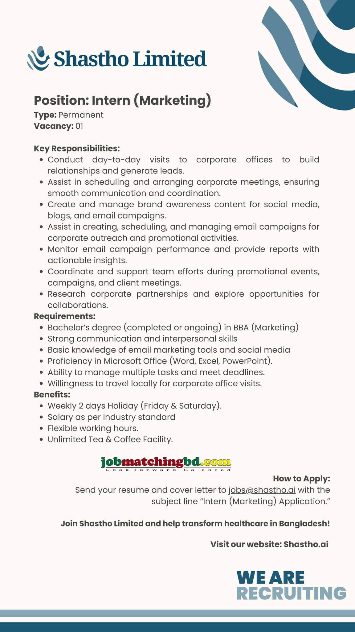 Marketing Jobs in Bangladesh 2024