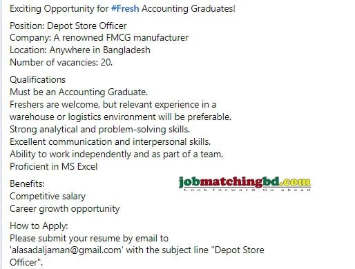 Accounting Jobs in Bangladesh 2025
