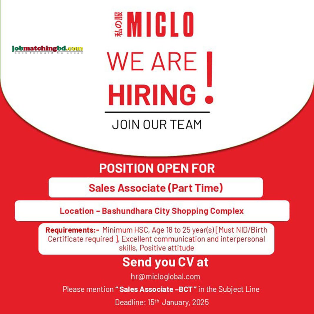 Part Time Sales Assistant Jobs
