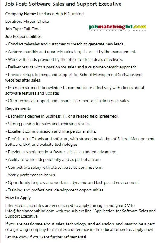 Sales Marketing Jobs Circular 2025
