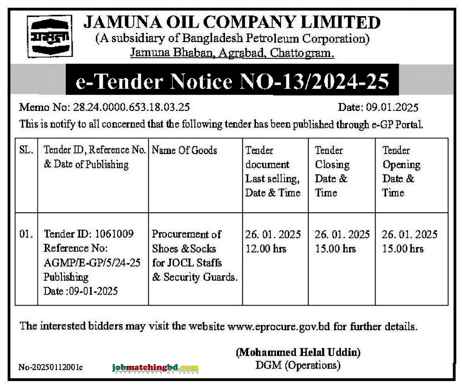 Jamuna Oil Company Limited 