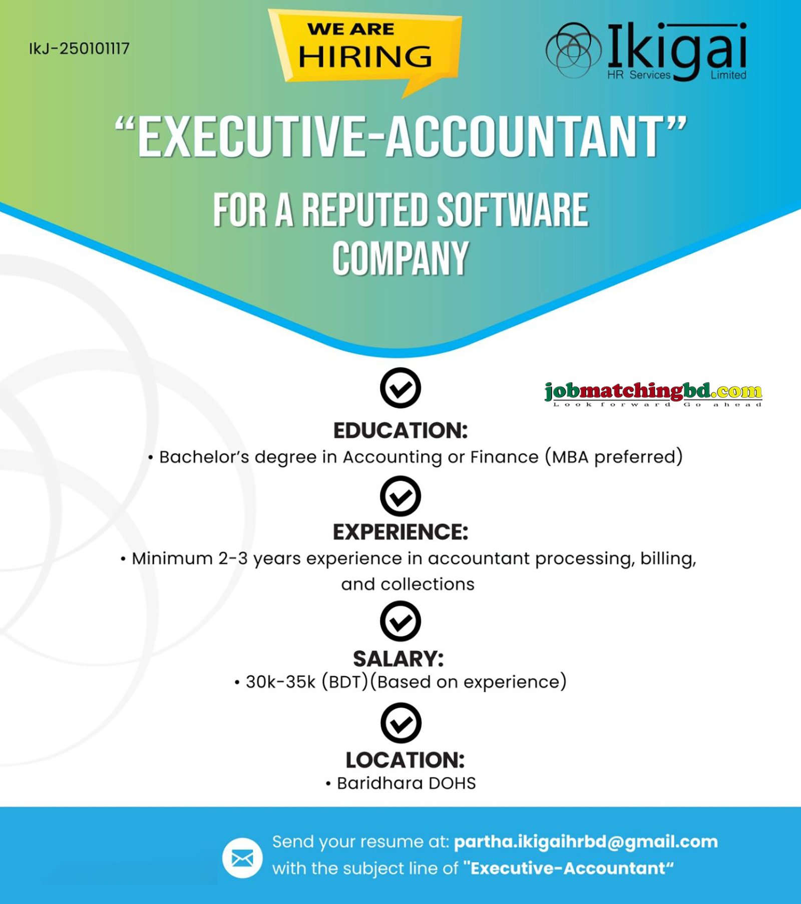Accounts Job in Dhaka