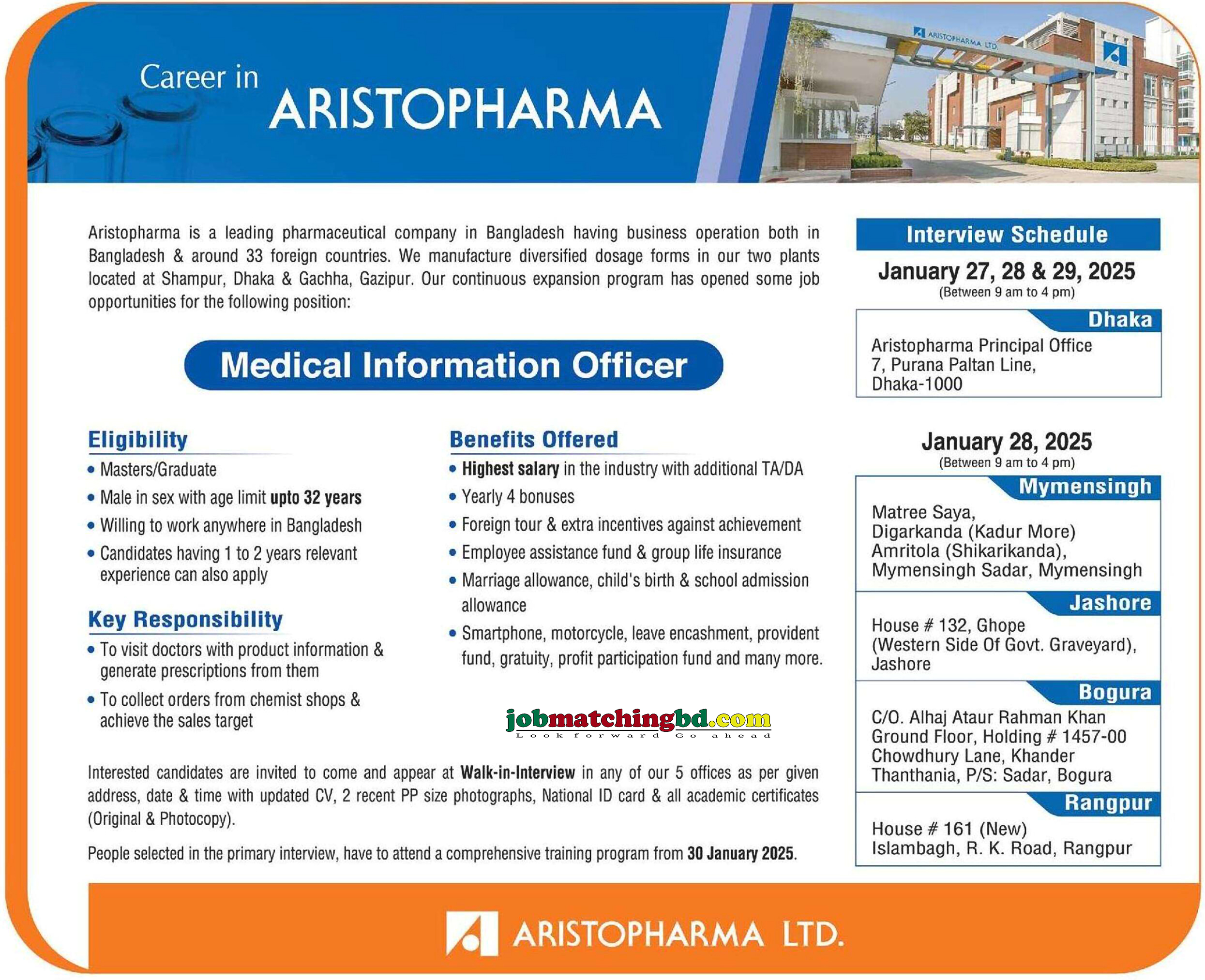 Pharmaceutical Job Circular 