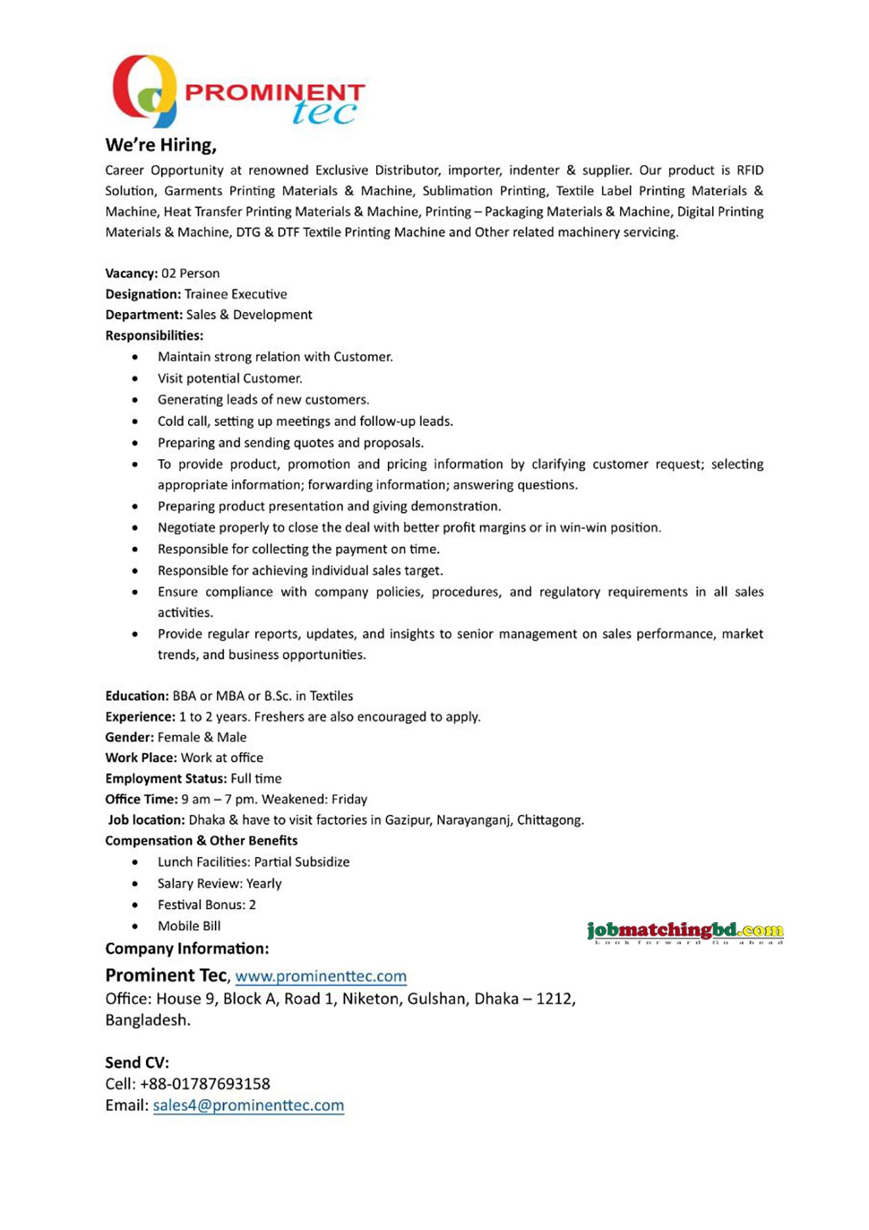 Sales Marketing Jobs
