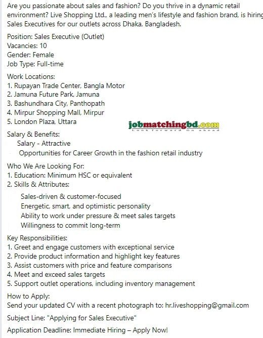 Sales Marketing Jobs Circular 2025