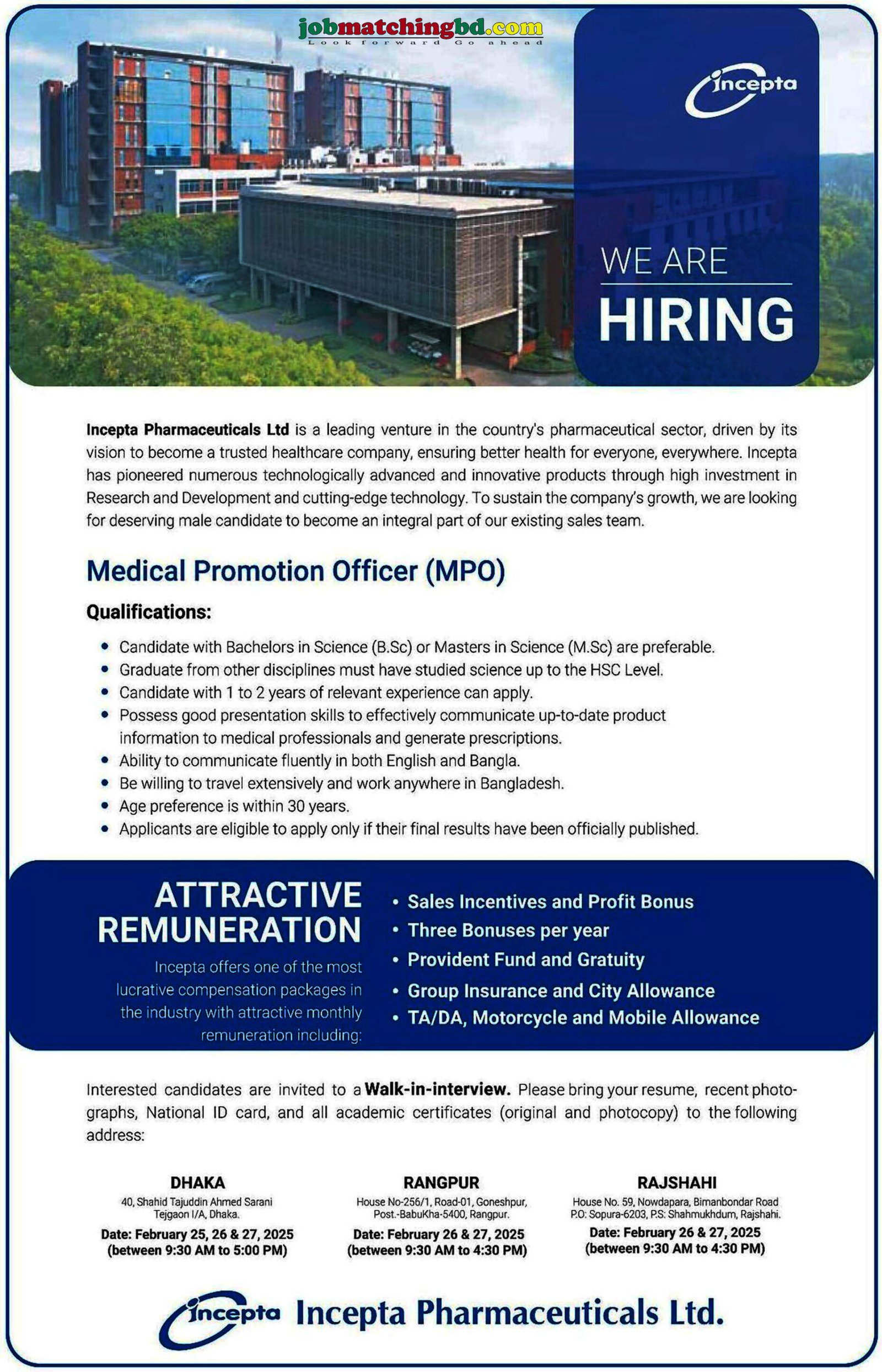 Pharmaceutical Job in Bangladesh