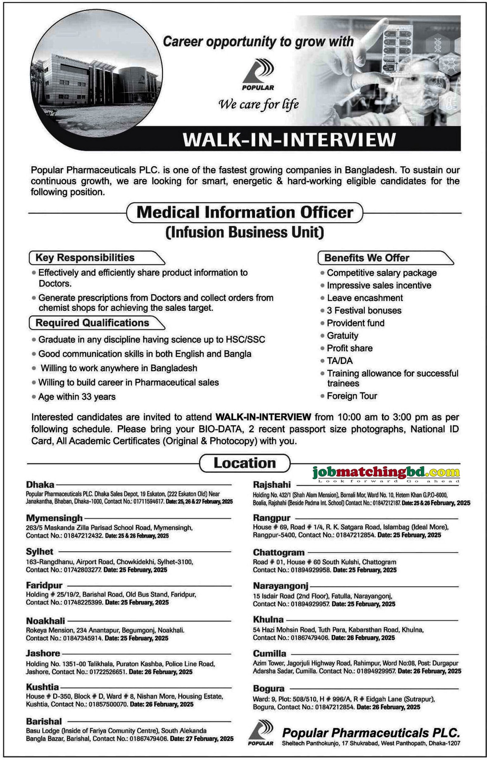 Pharmaceutical Job Circular