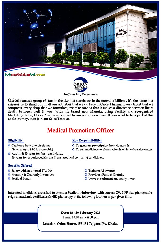 Pharmaceutical Job Circular
