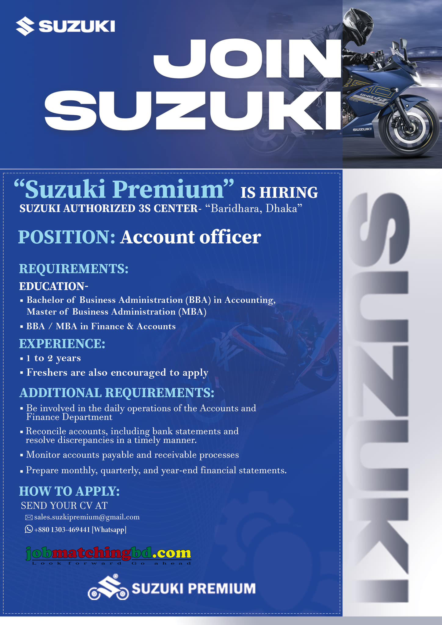 Accounts Job in Dhaka