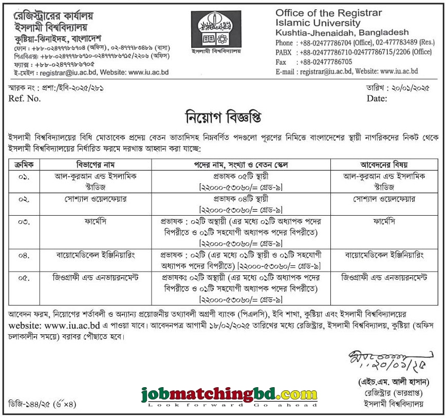 Lecturer Job Circular 2025