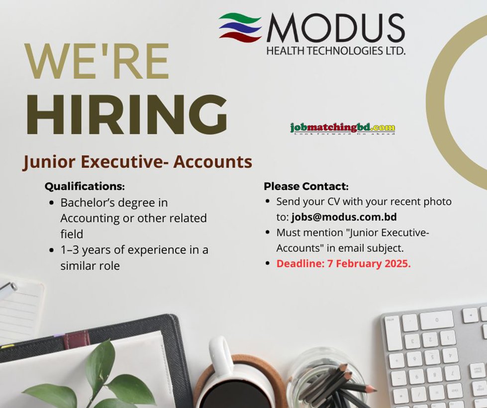 Accounts Job in Dhaka