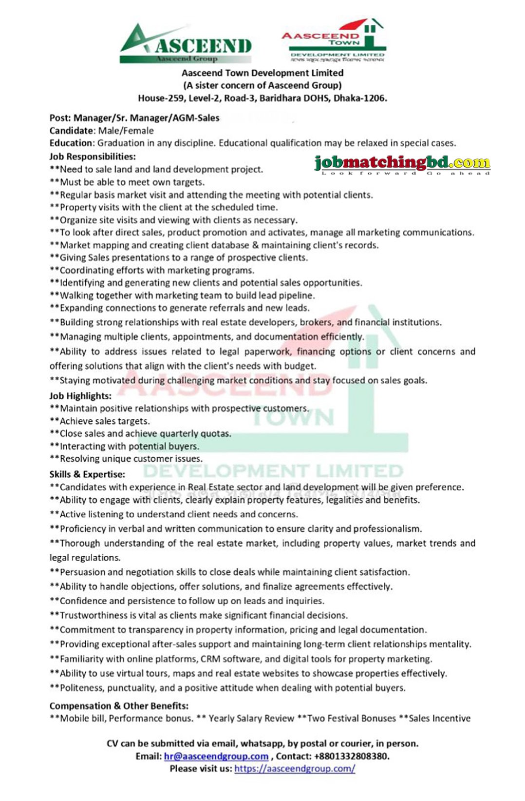 Sales Job in Dhaka