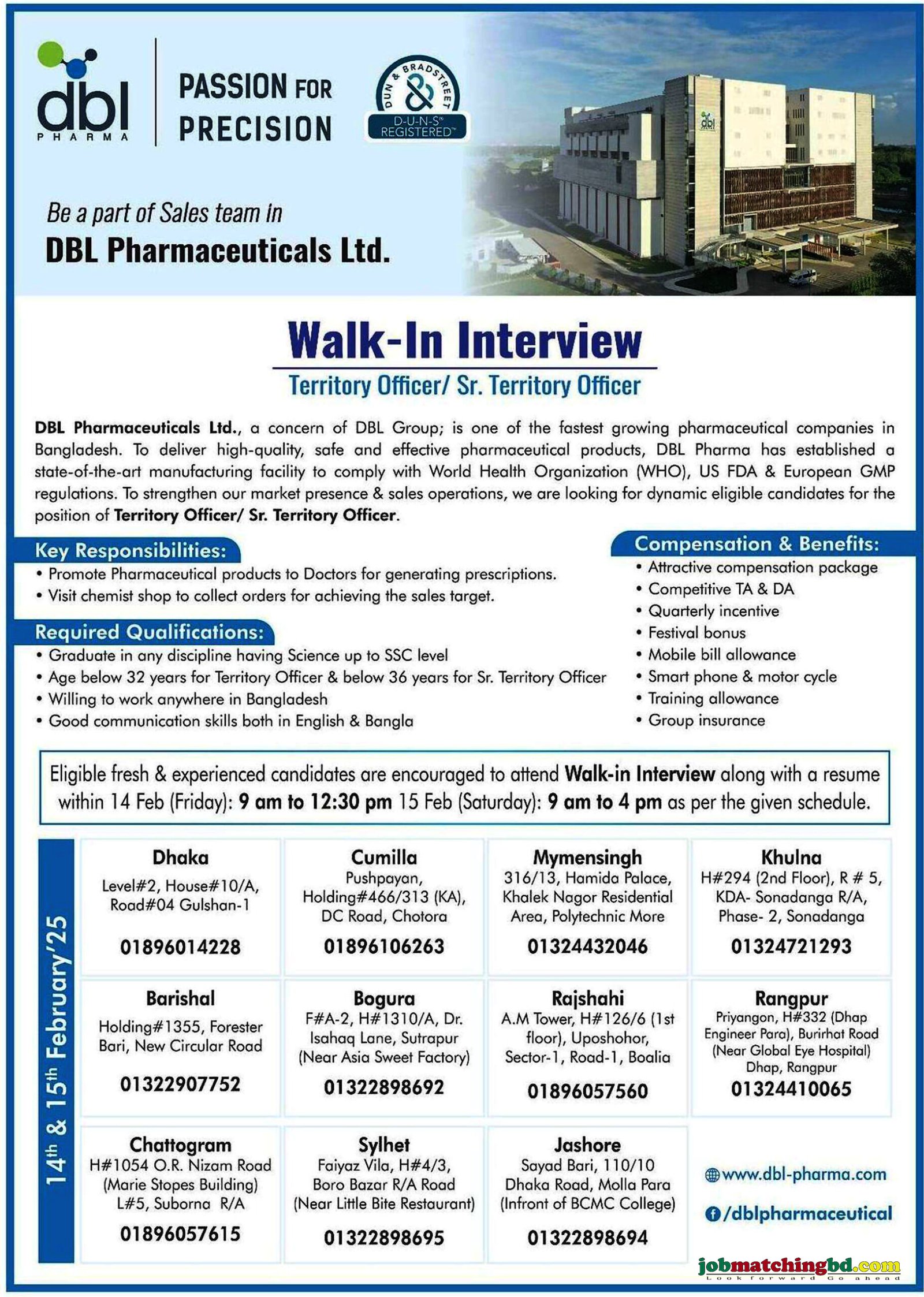 Pharmaceutical Job in Bangladesh