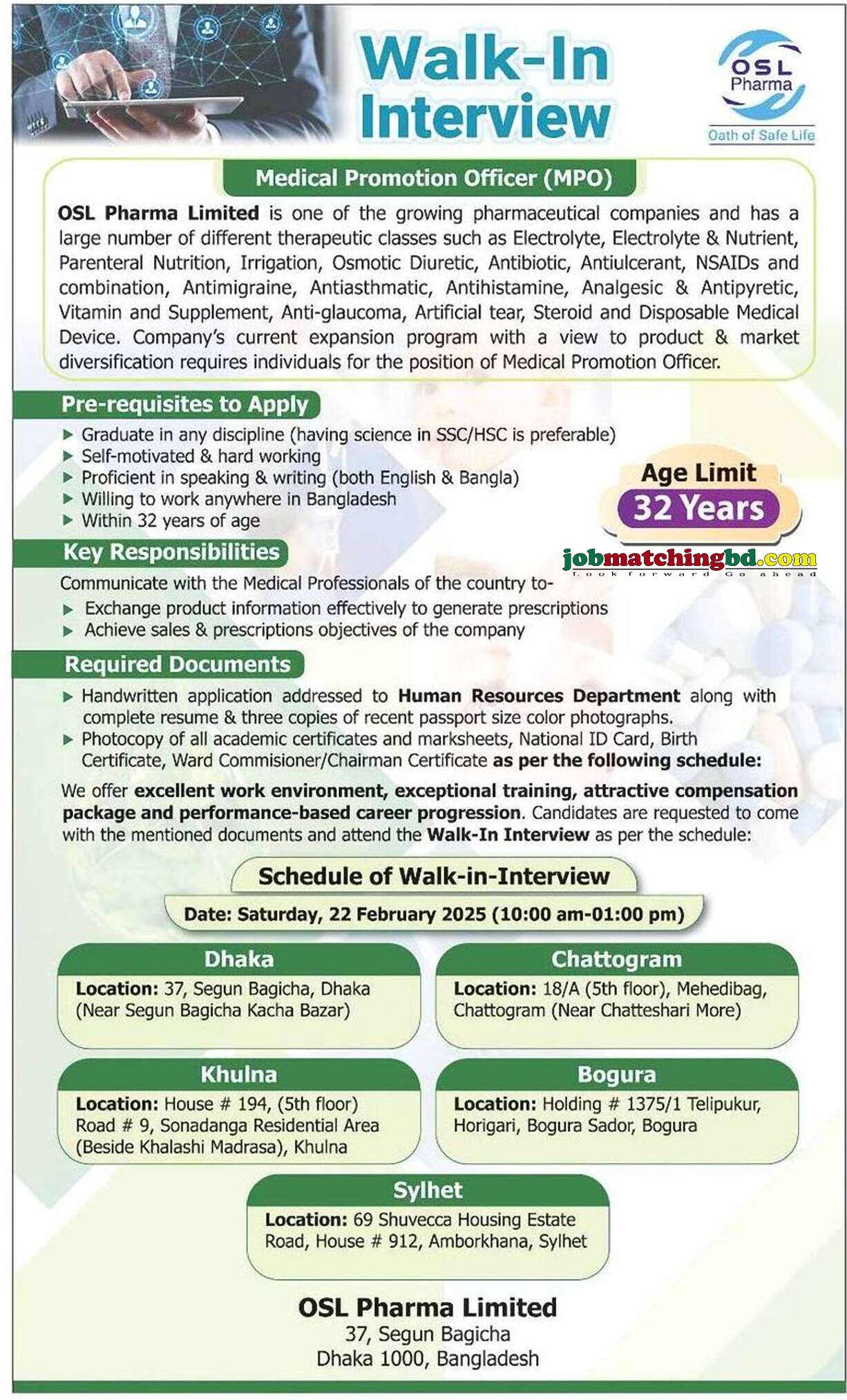 Pharmaceutical Jobs in BD