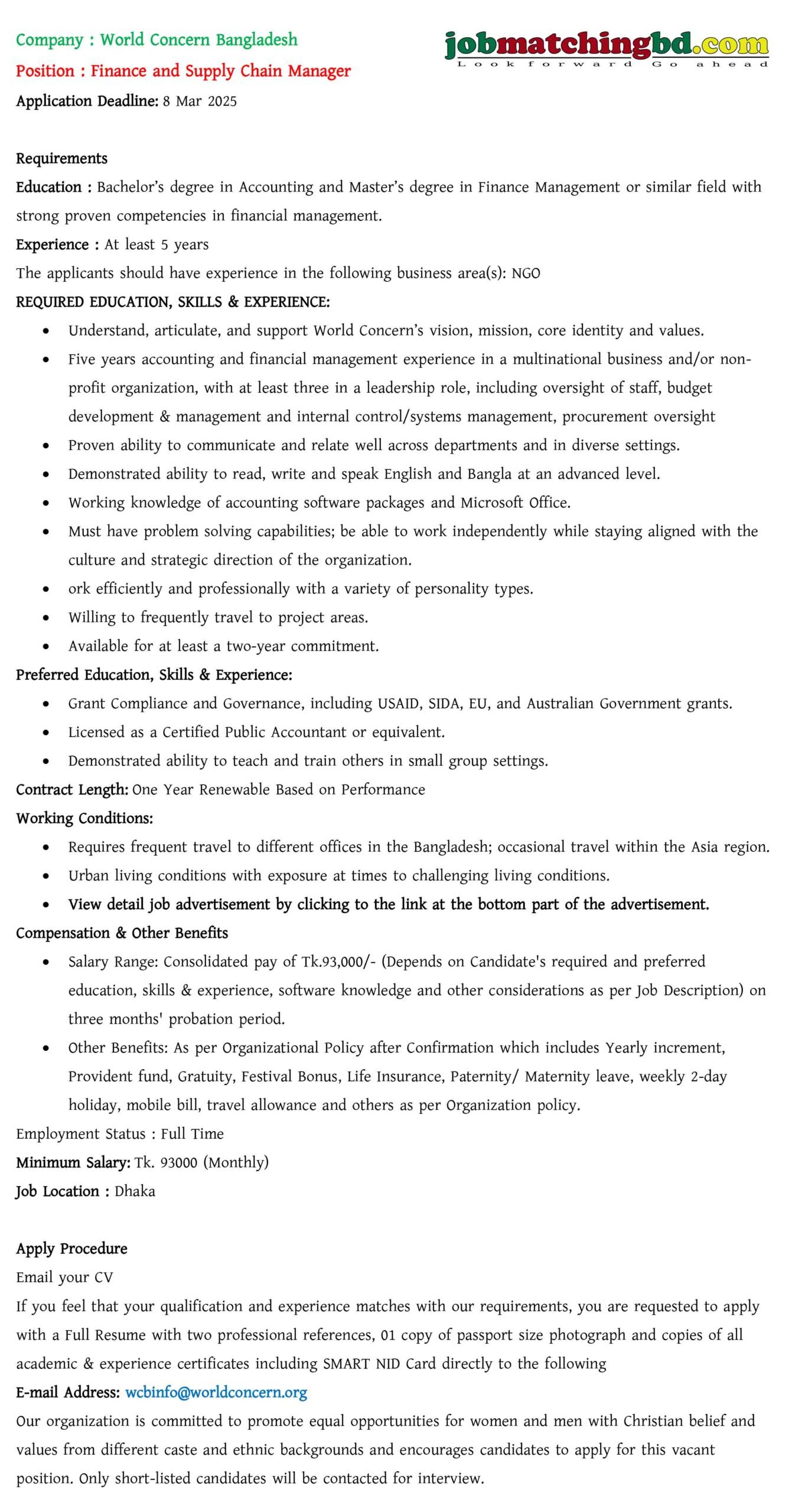Finanace Jobs