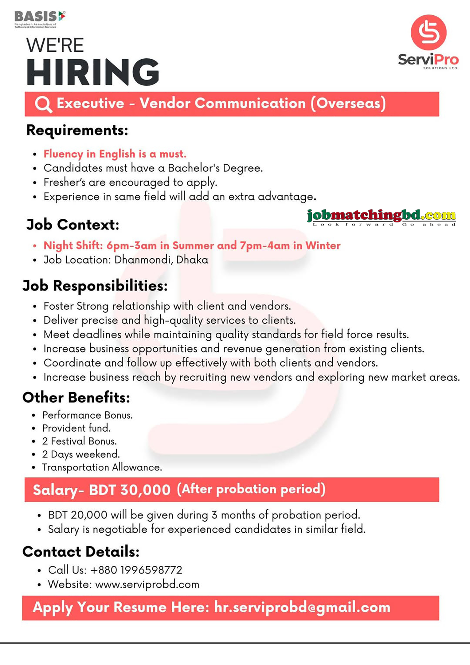 Customer Support Job