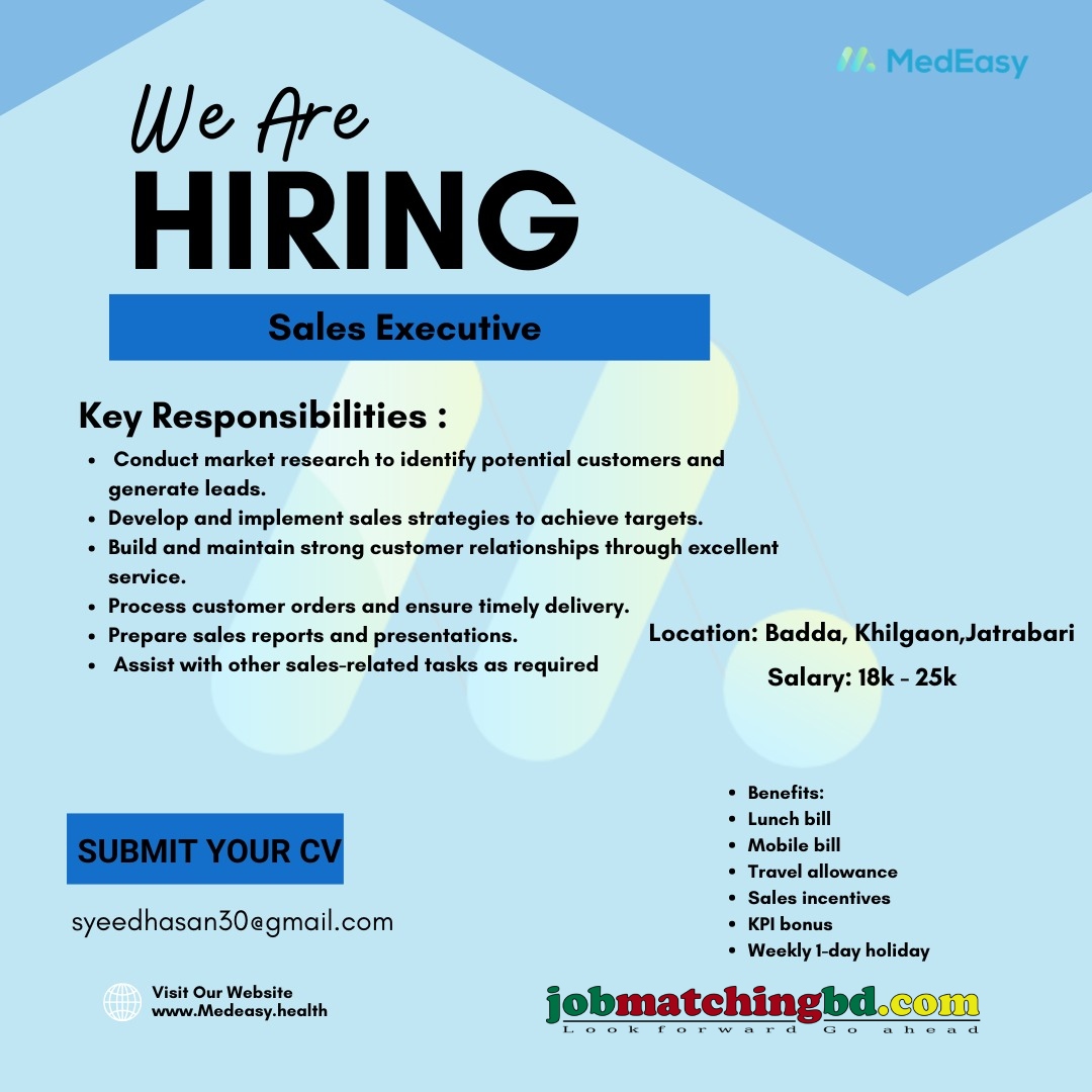 Sales Executive Job Circular 2025