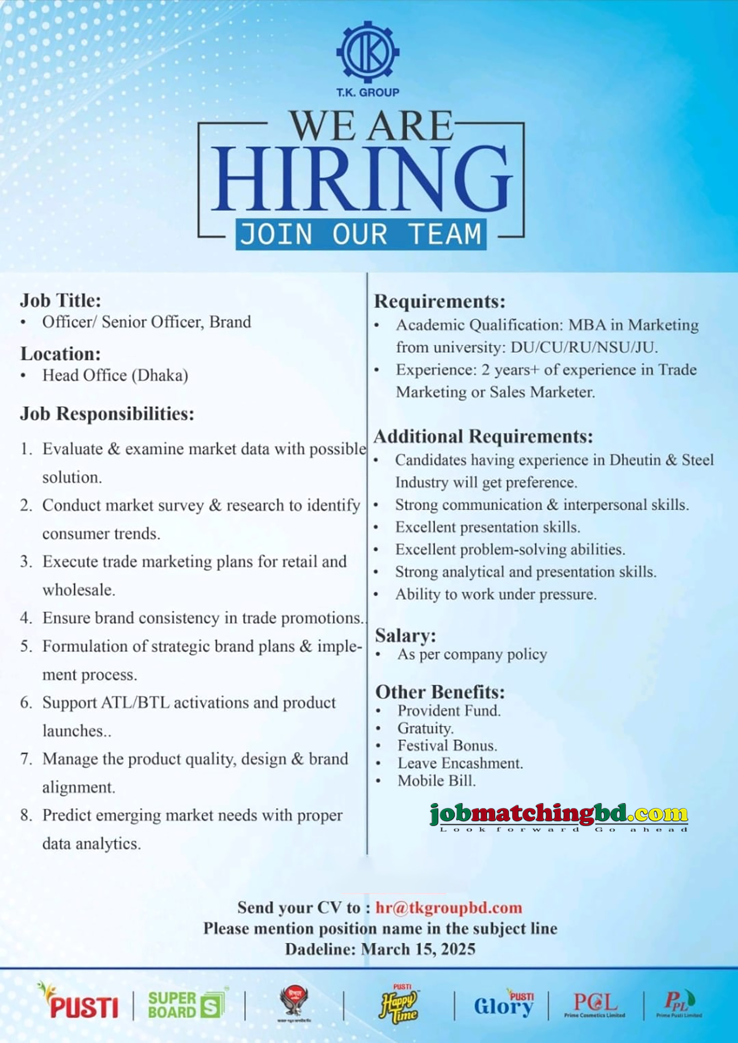 Sales and Marketing Job