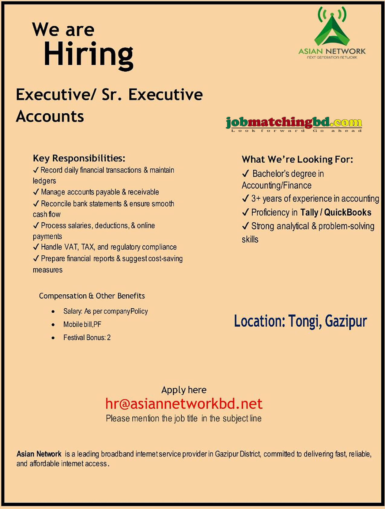 Accounting and Finance Job