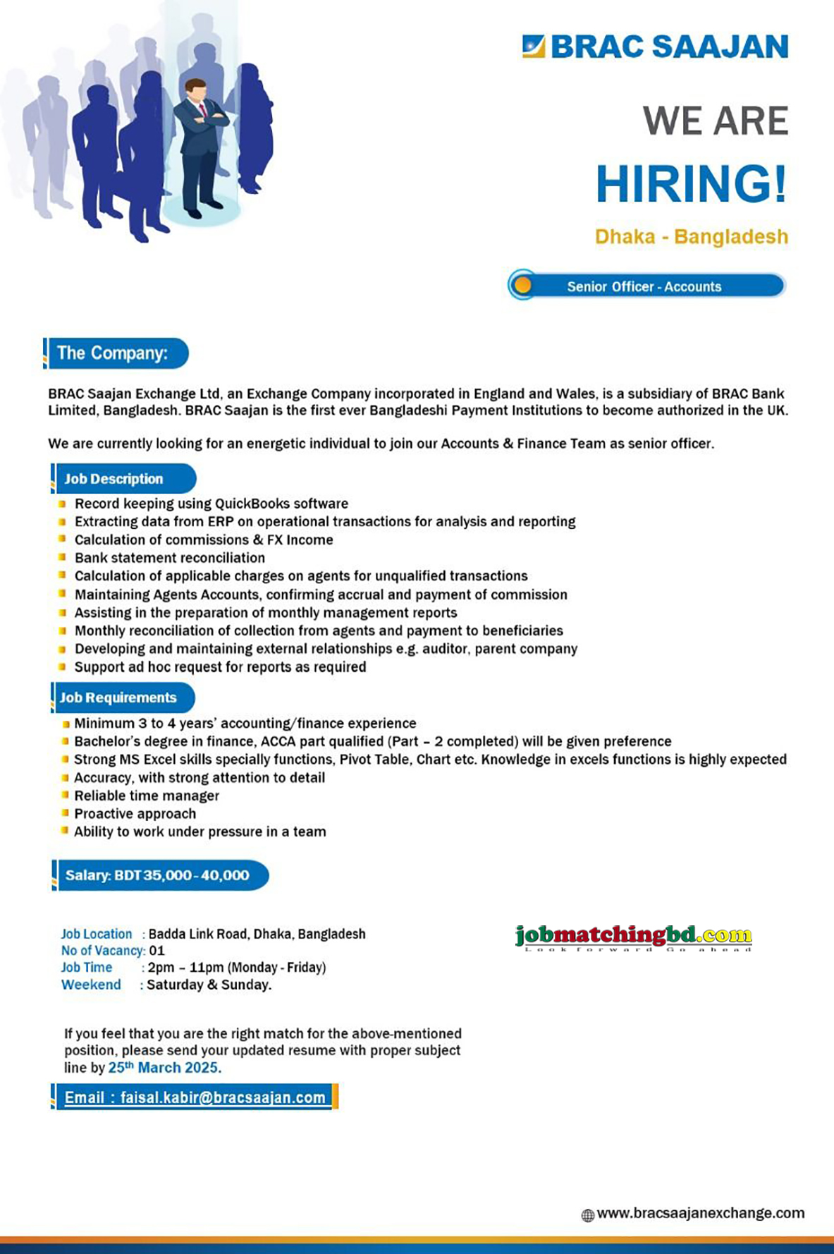 Accounting and Finance Job