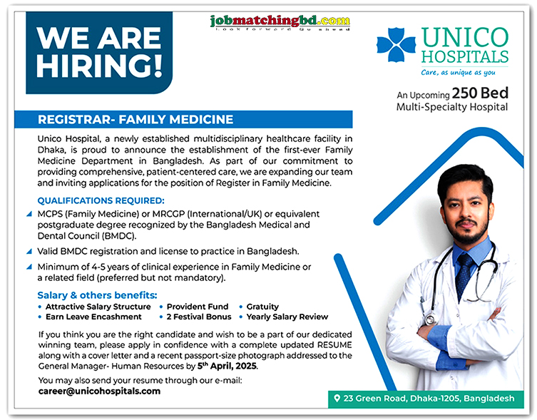 Medical Jobs in Dhaka