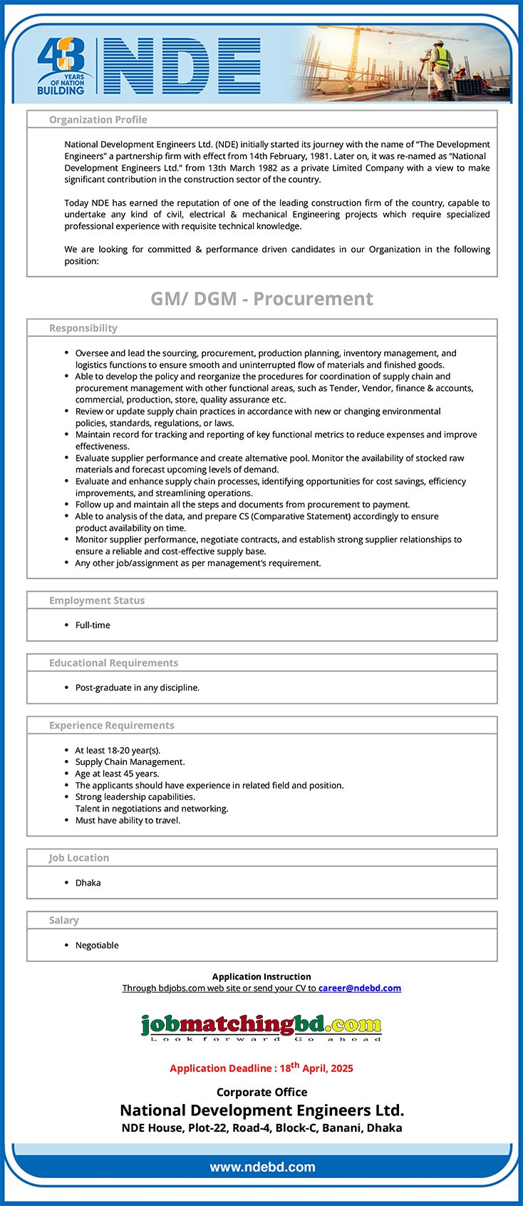 Admin Jobs in Bangladesh