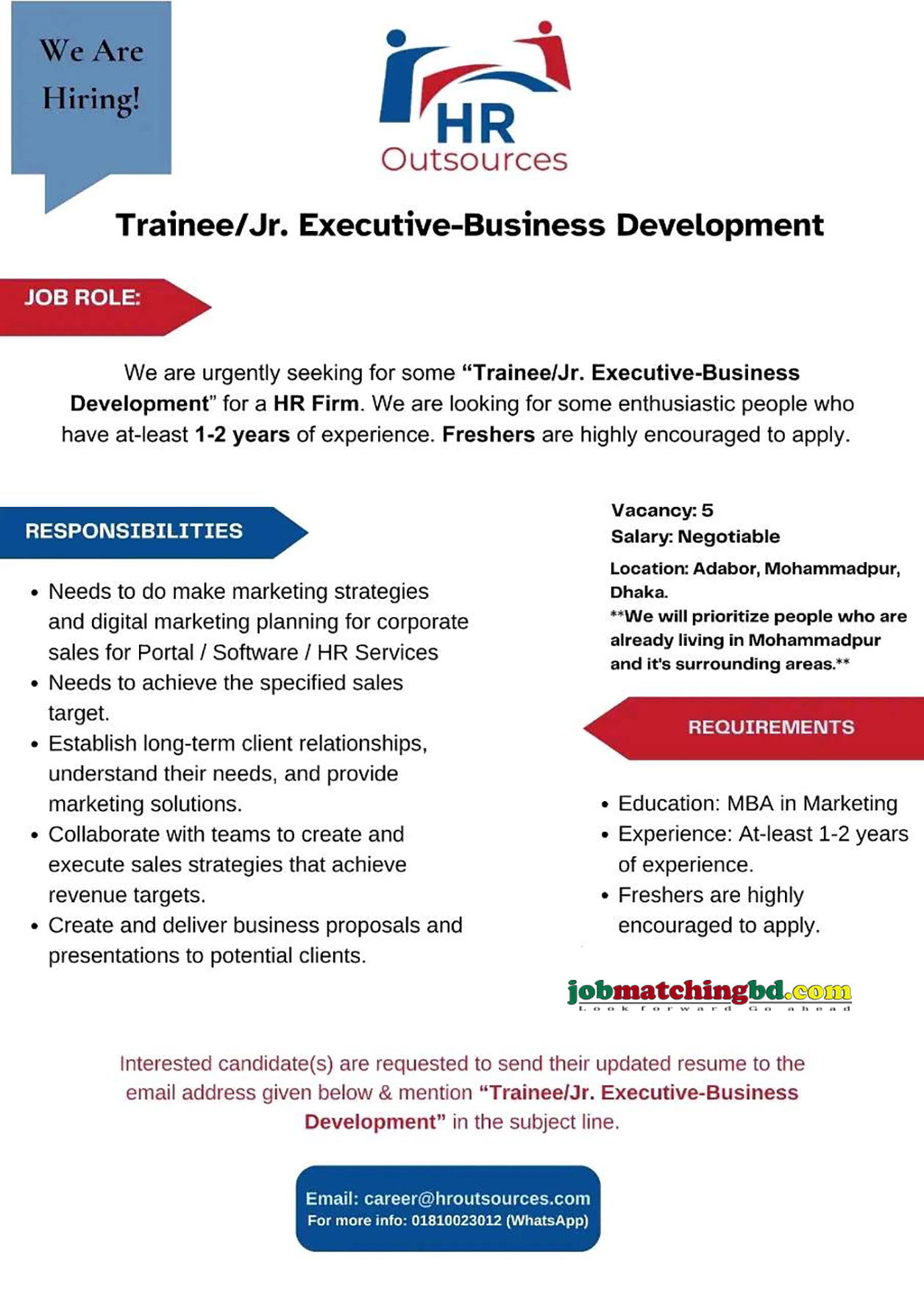 Sales and Marketing Job